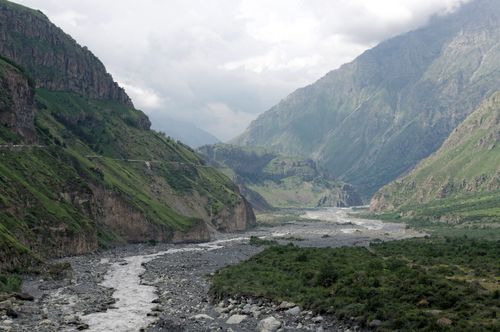 Dariali gorge in Kazbegi