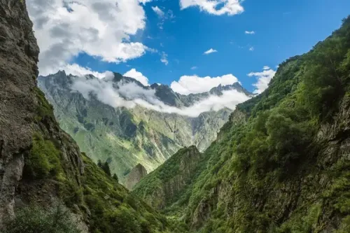 Dariali gorge in Kazbegi